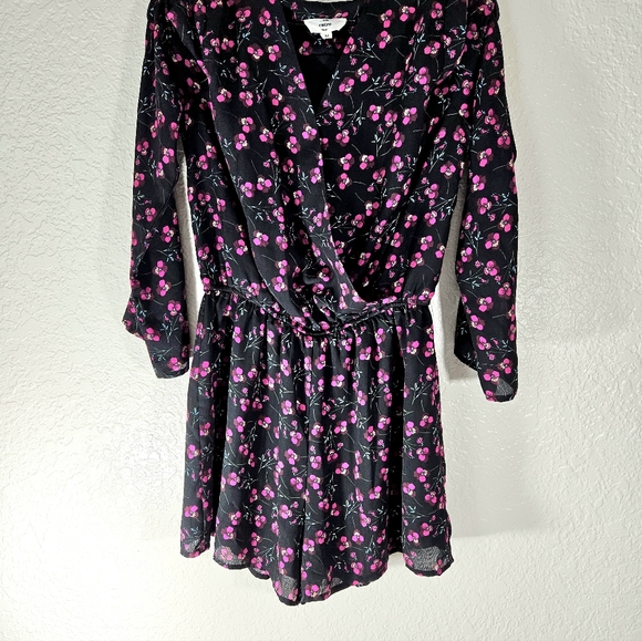 Entro Cherry Blossom Flower Design Romper Unitard - Picture 2 of 11